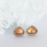 Galaxy Triangle Stud Earrings, Mother-of-Pearl Studs, MOP Ear Posts, Nebula Astronomy