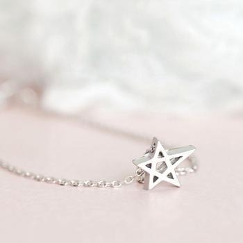Silver Tiny Star Bracelet,..